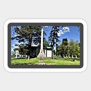 Cemetery Scene Sticker